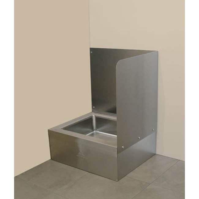 Advance Tabco Right side & back wall splash for 9-OP-28 & 9-OP-48 mop sink (field installed by others)