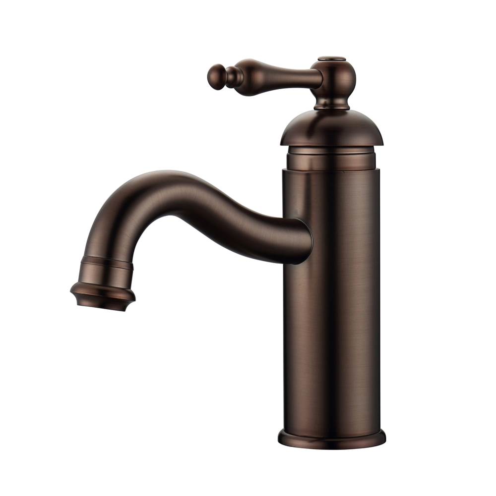 Barclay Afton Single Handle Lav Faucetwith Hoses, Oil Rubbed Bronze