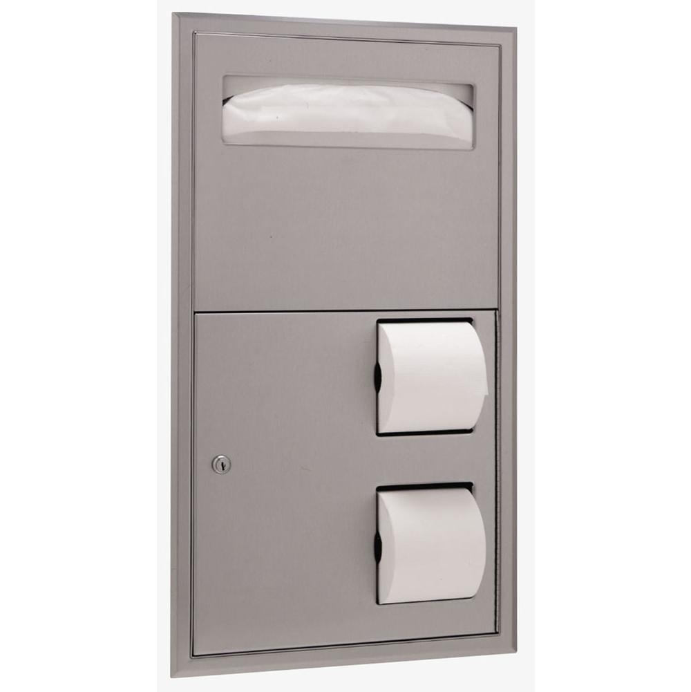 Bobrick Seat-Cover Dispenser And Toilet Tissue Dispenser