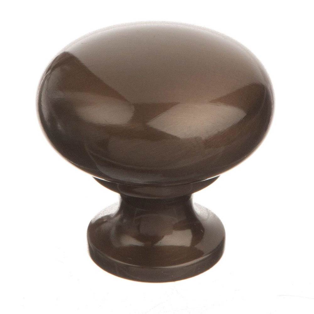 Colonial Bronze Cabinet Knob Hand Finished in Polished Chrome