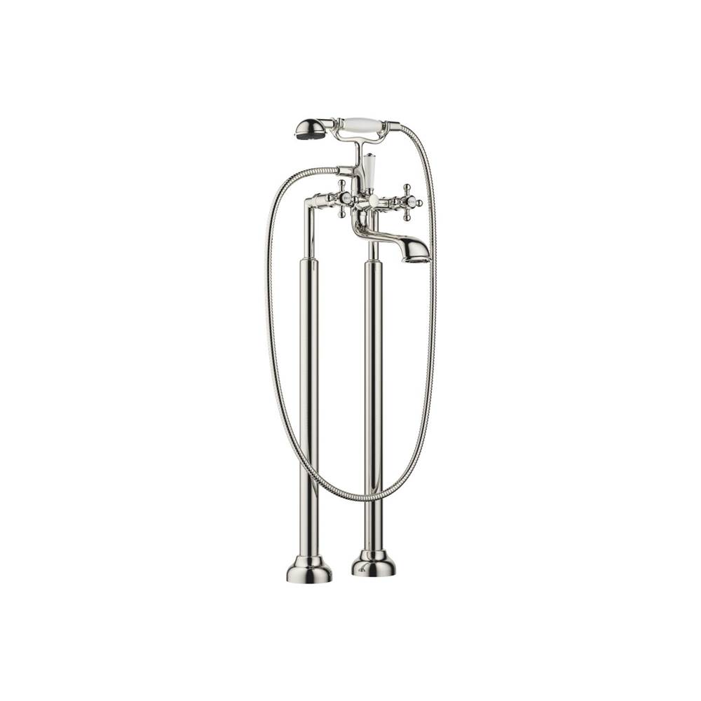 Dornbracht Madison Two-Hole Tub Mixer For Freestanding Installation With Hand Shower Set In Platinum