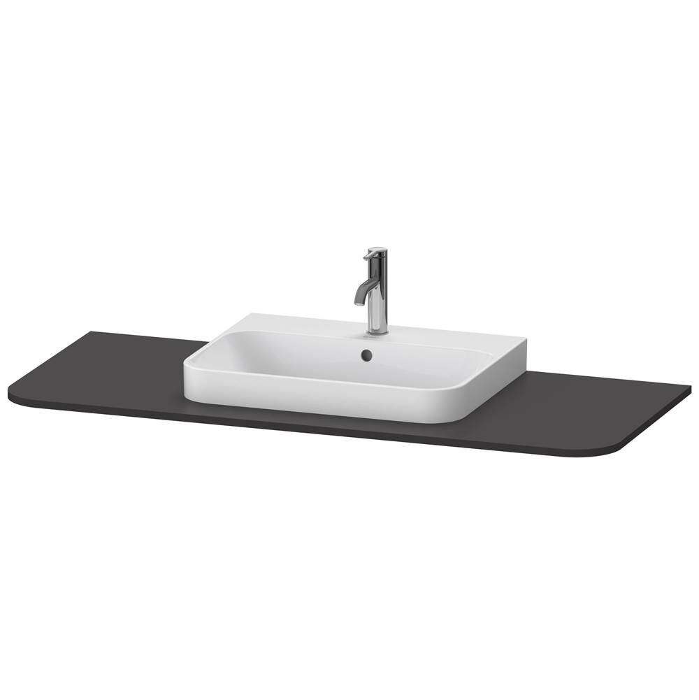Duravit Happy D.2 Plus Console with One Sink Cut-Out Graphite