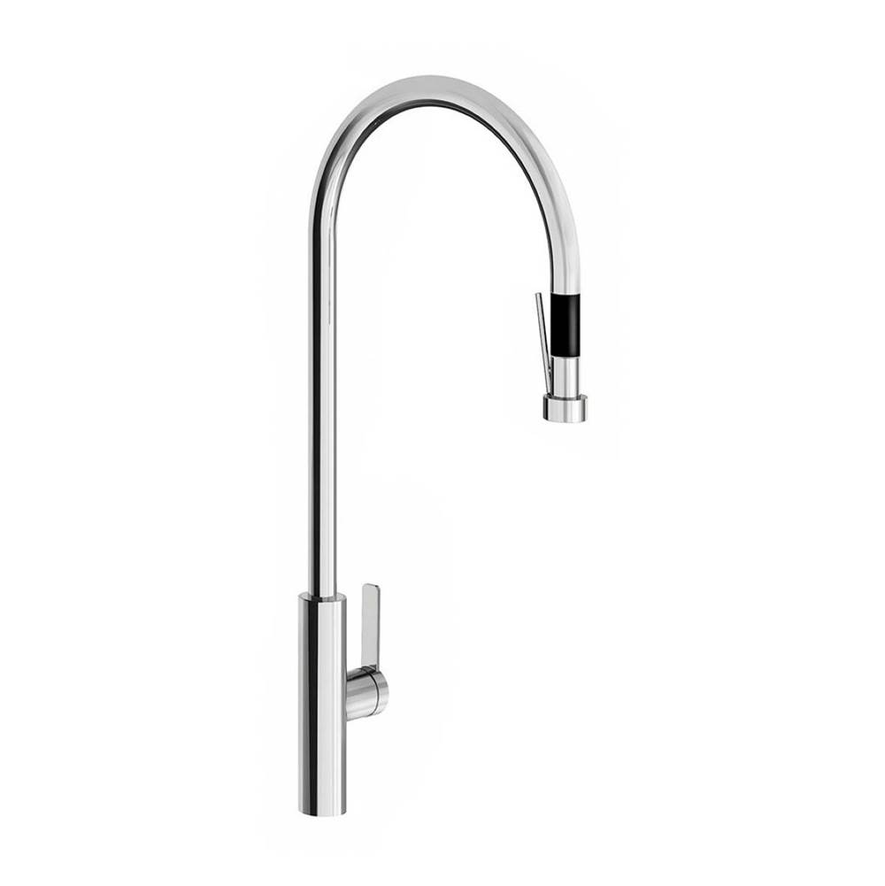 Franz Viegener Single Handle Deck Mount Kitchen Mixer With Pullout Sprayer. Flexible Hose Included
