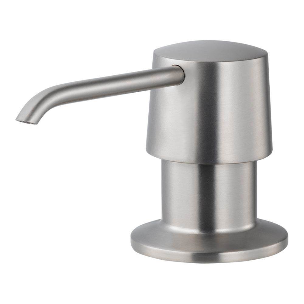 Hamat Soap Dispenser with Pump and Bottle in Brushed Nickel