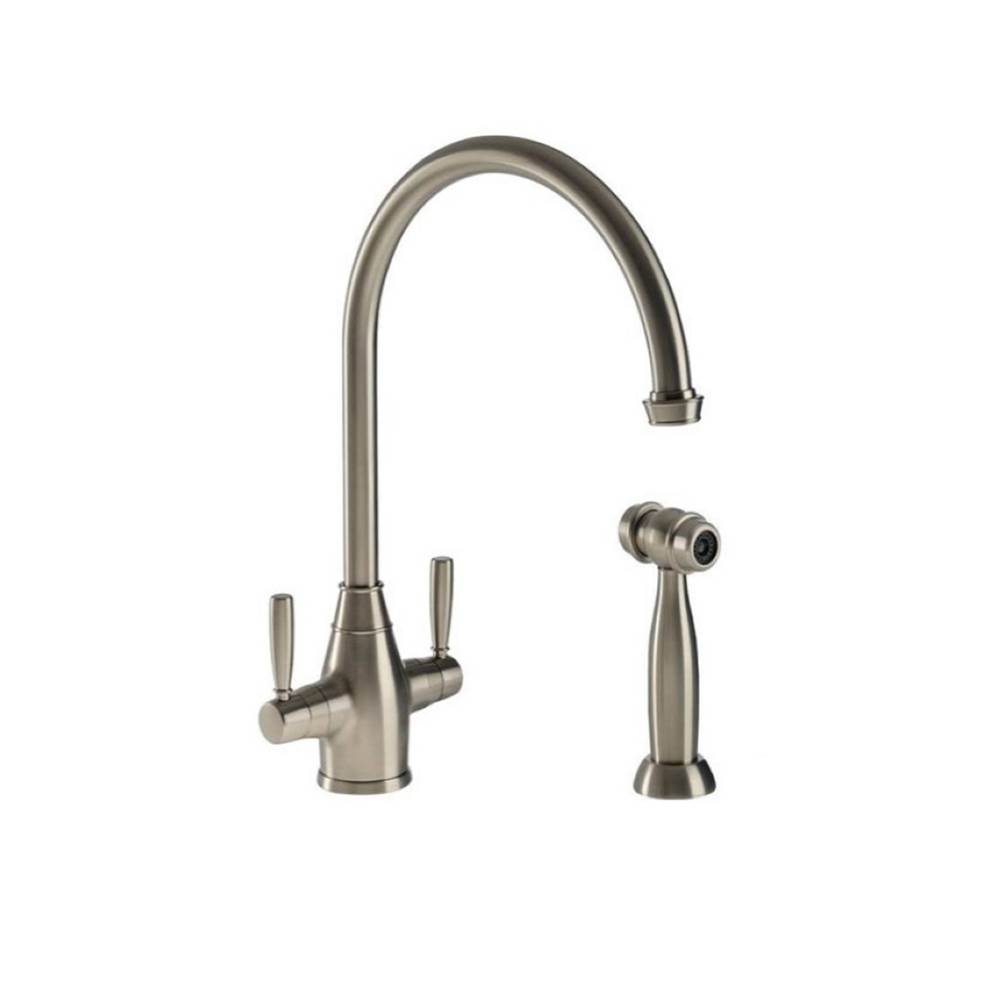 Hamat Traditional Brass Faucet with Side Spray in Rose Gold