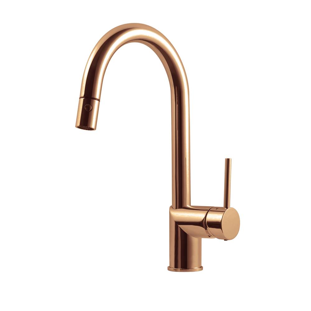 Hamat Dual Function Pull Down Kitchen Faucet in Rose Gold