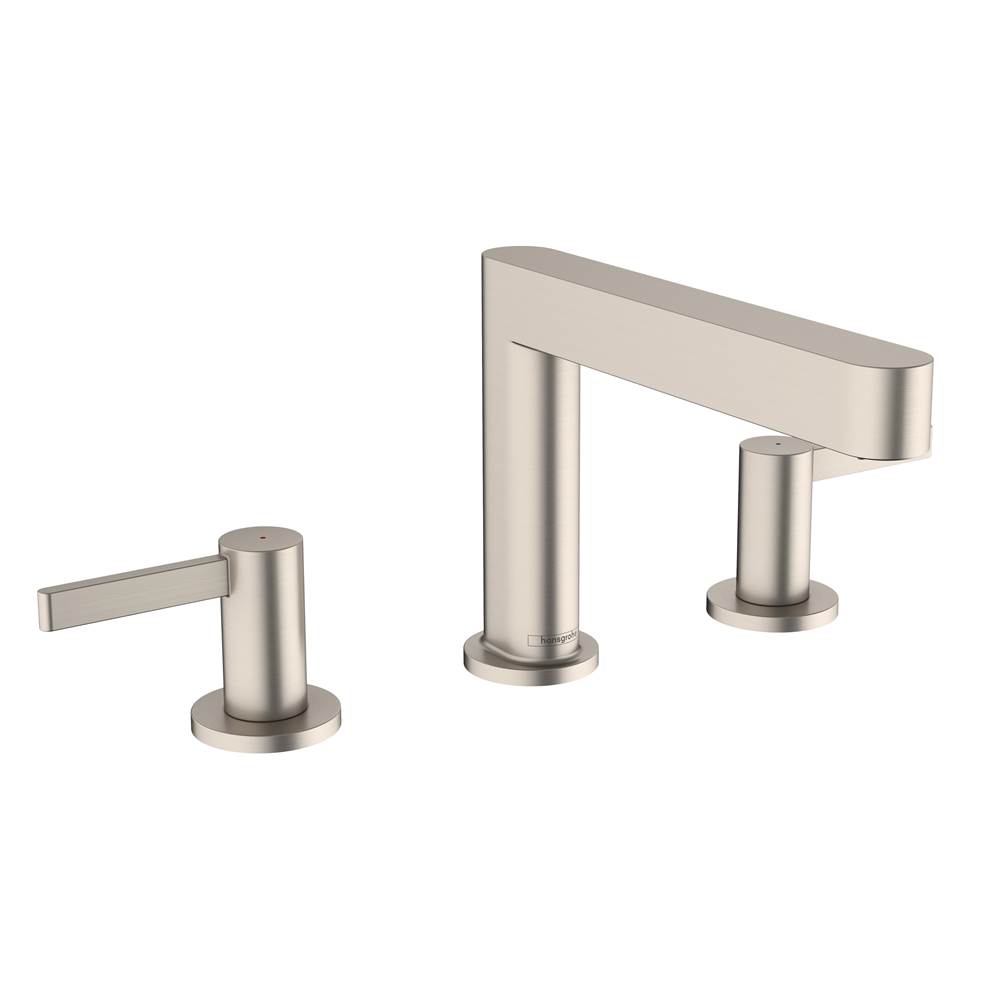 Hansgrohe Finoris Wide-spread Faucet 110 with Pop-up Drain, 1.2 GPM in Brushed Nickel