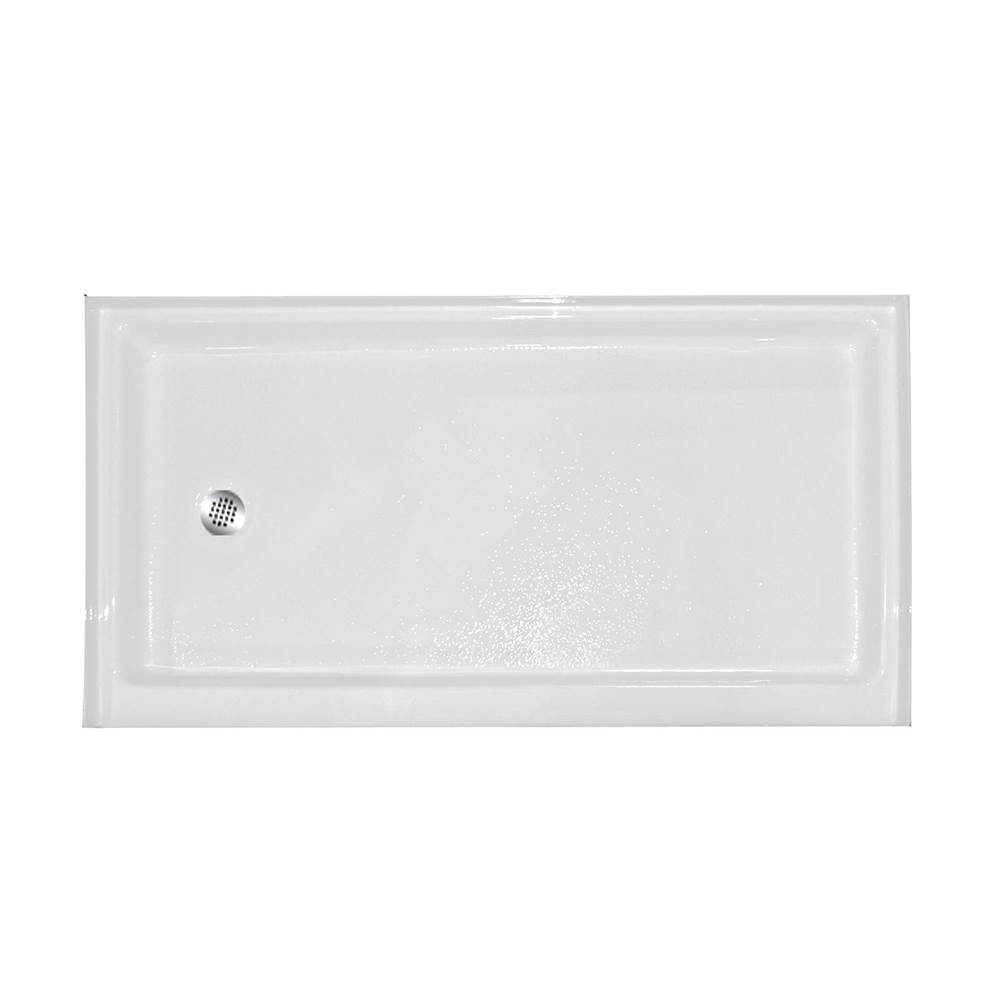 Hamilton Bathware Thermal Cast Acrylic 60 x 32 x 7 Shower Base in White AB 6032 L/R