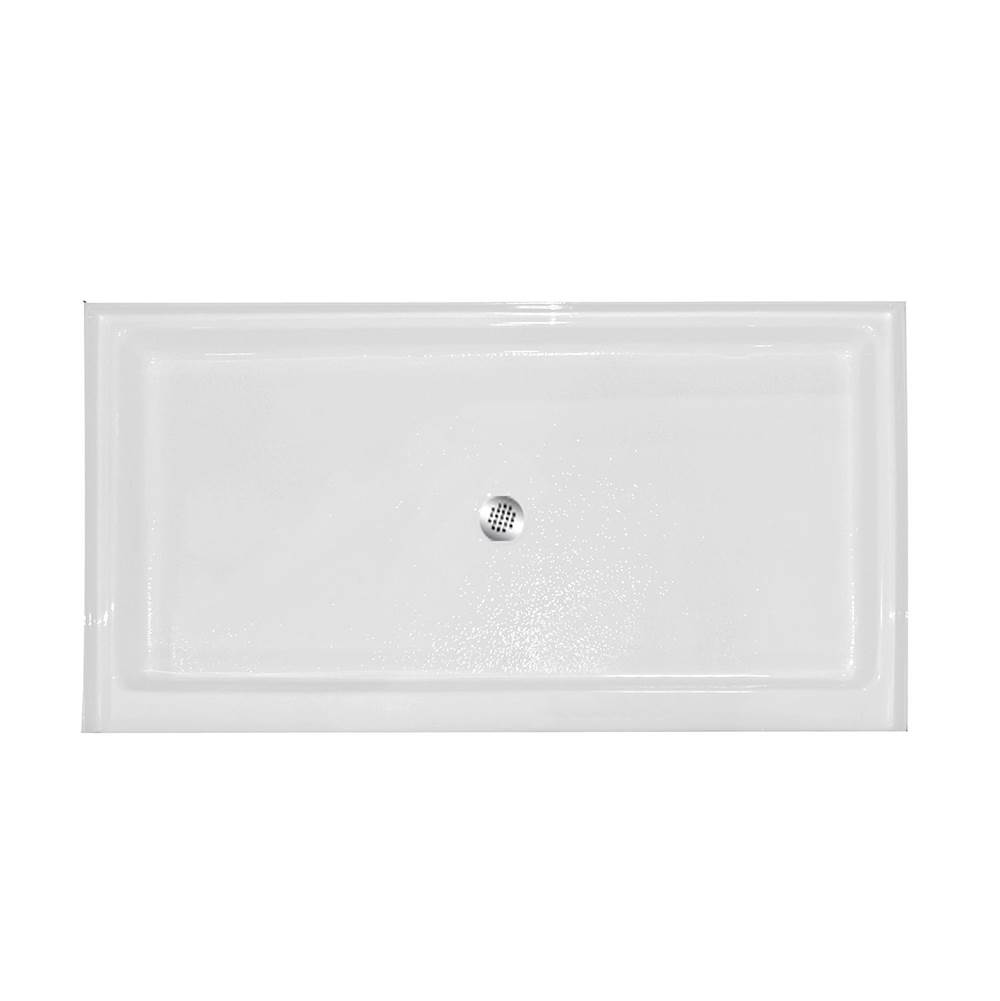 Hamilton Bathware Thermal Cast Acrylic 60 x 32 x 7 Shower Base in White AB 6032