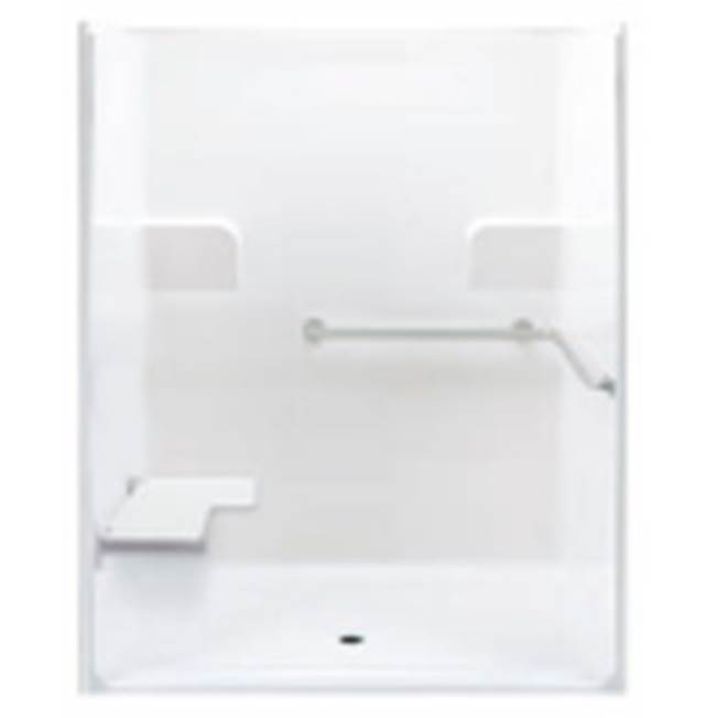 Hamilton Bathware Alcove AcrylX 39 x 62 x 78 Shower in Mink Granite G6239IBS
