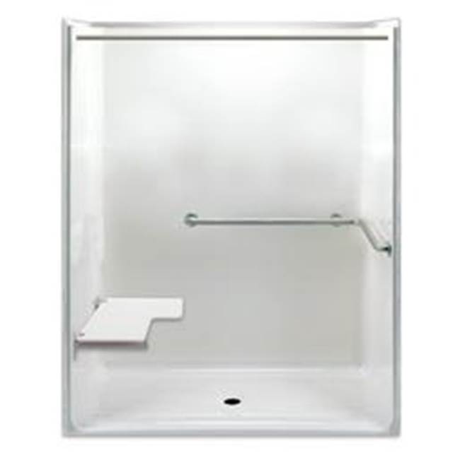 Hamilton Bathware Alcove AcrylX 36 x 62 x 77 Shower in Biscuit G6237IBS
