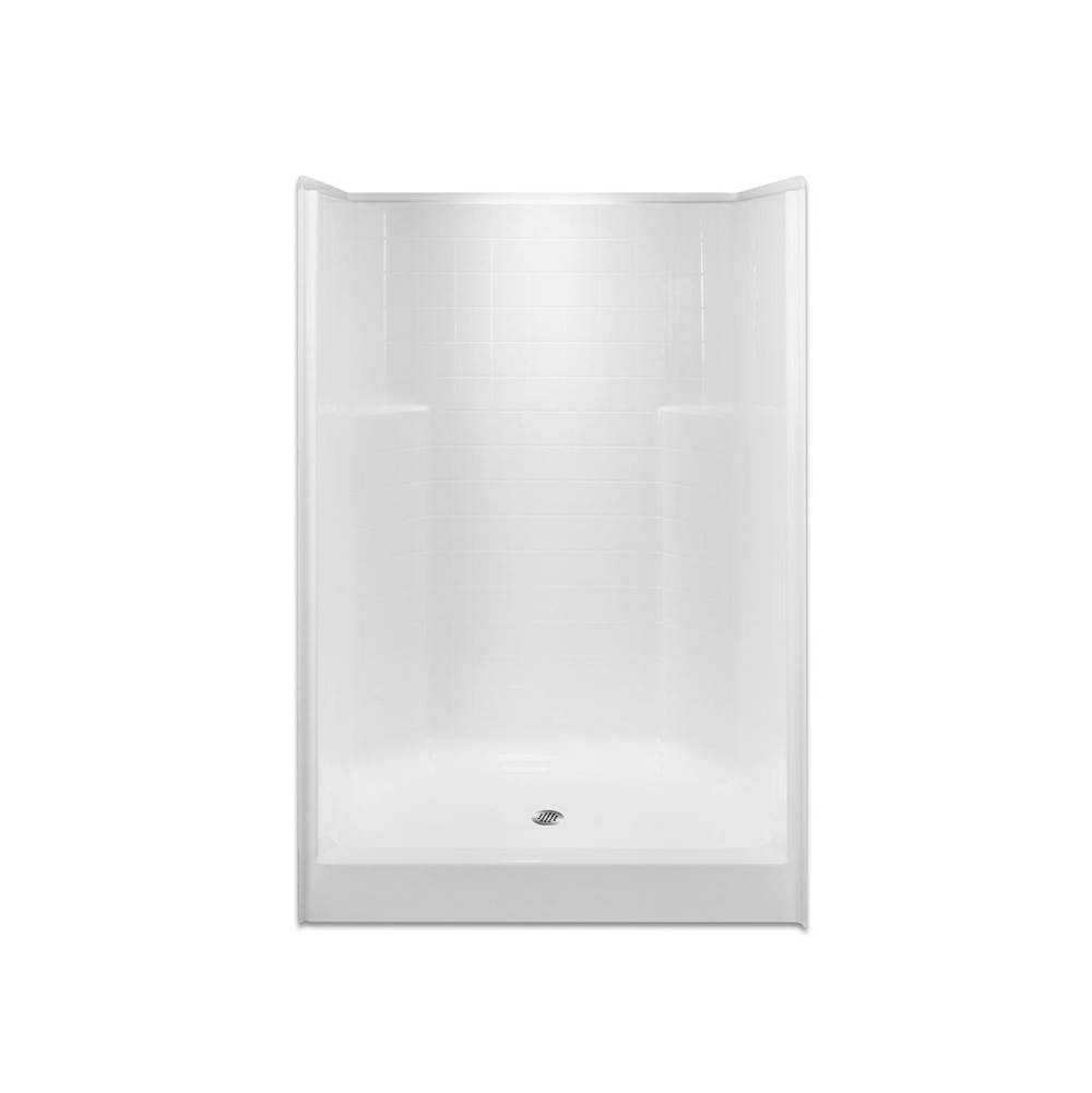 Hamilton Bathware Alcove AcrylX 35 x 48 x 74 Shower in Almond G4836SHNSTile
