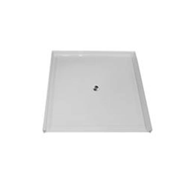 Hamilton Bathware AcrylX Shower Base in Rabbit Granite MPB 6060 BF 1.125 C