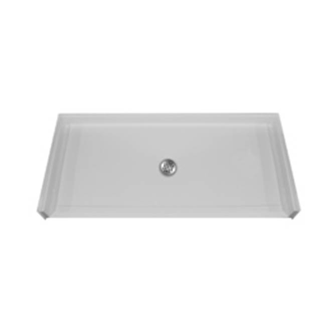 Hamilton Bathware AcrylX Shower Base in White Granite MPB 6033 BF .75 C