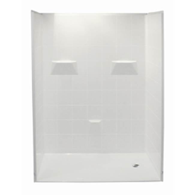 Hamilton Bathware Alcove 36 x 60 x 78 Shower in White MP 6036 BF 5P 1.0 L/R