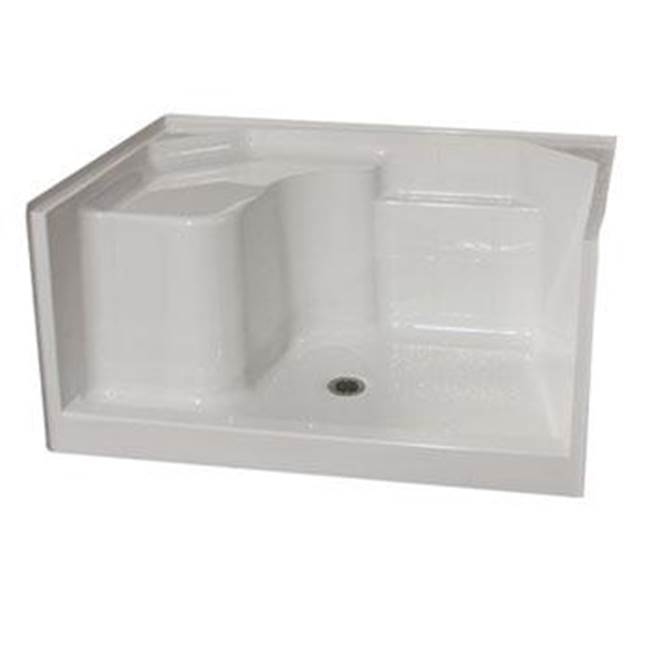 Hamilton Bathware AcrylX Shower Base in Bone Granite MPB 3648 SH 1S 4.0