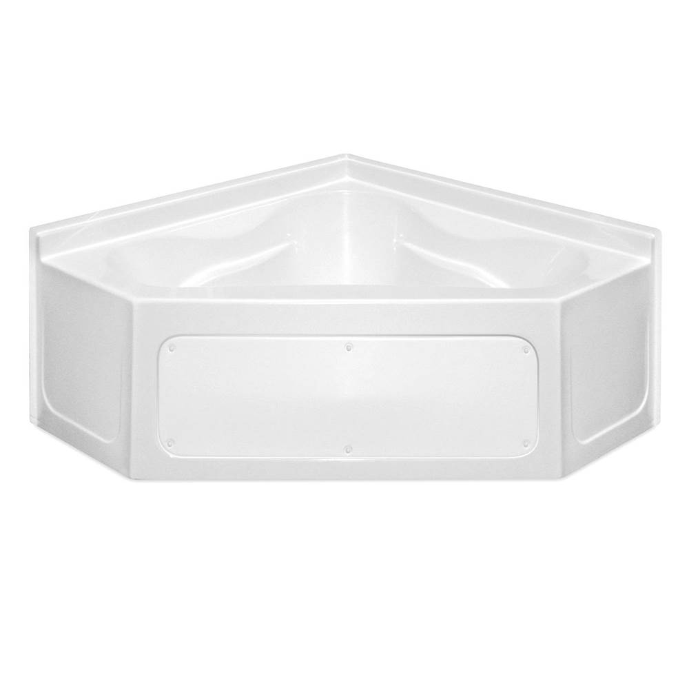 Hamilton Bathware Corner AcrylX 59 x 59 x 25 Bath in White G6060RS