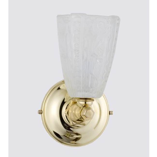 Herbeau ''Monarque'' Wall Light in French Weathered Brass