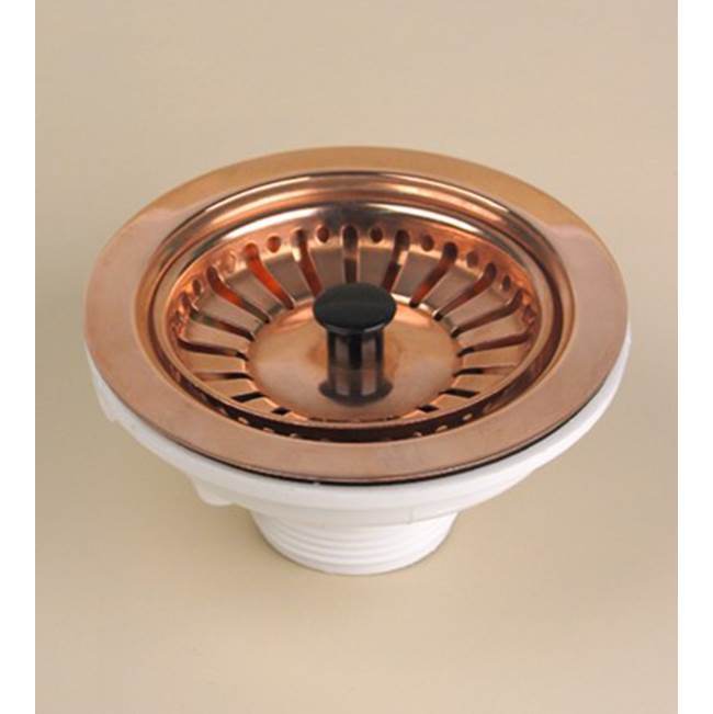 Herbeau Waste 3 1/2'' with Basket in Polished Copper