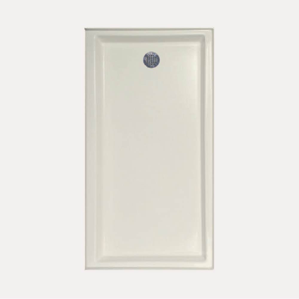 Hydro Systems SHOWER PAN AC 6032 END DRAIN - BISCUIT-RIGHT HAND