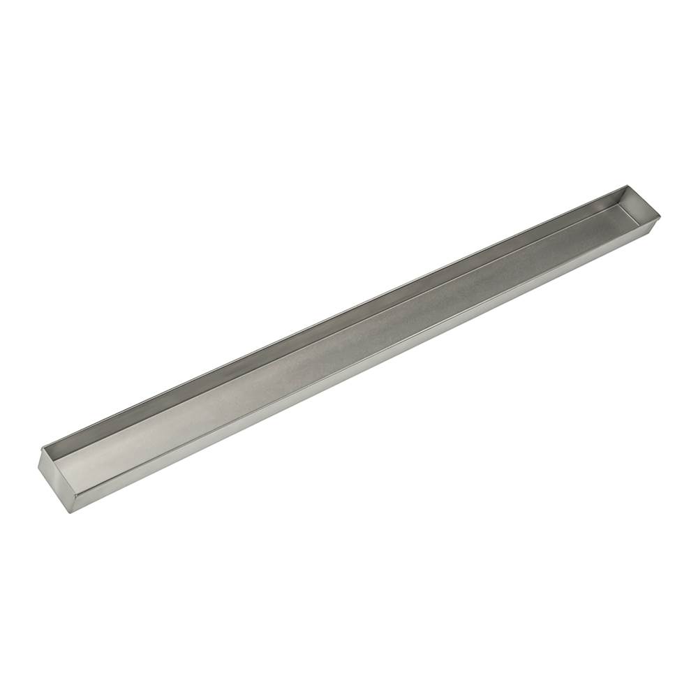 Infinity Drain 88'' Stainless Steel Closed Ended Channel for 96'' S-TIFAS 65/99 Series in Satin Stainless