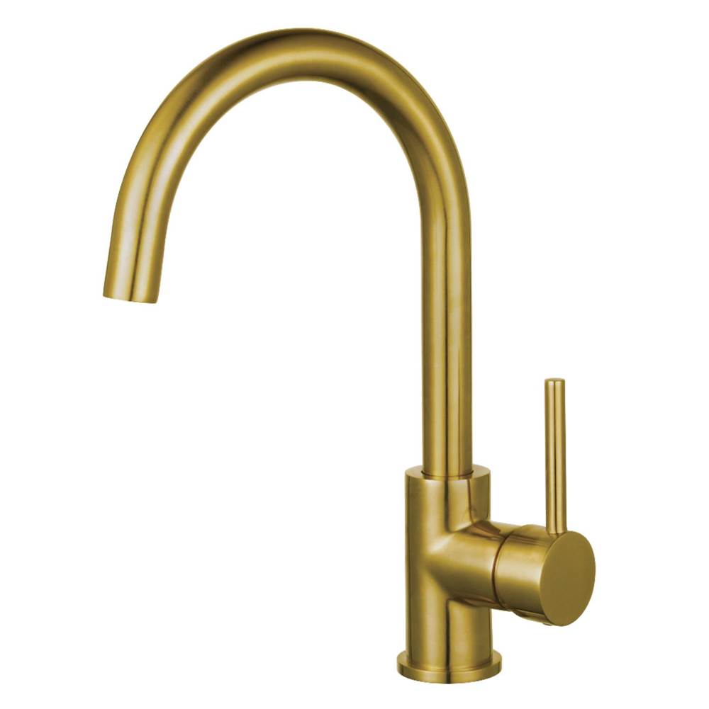 Kingston Brass Fauceture Concord Single-Handle Vessel Faucet, Brushed Brass