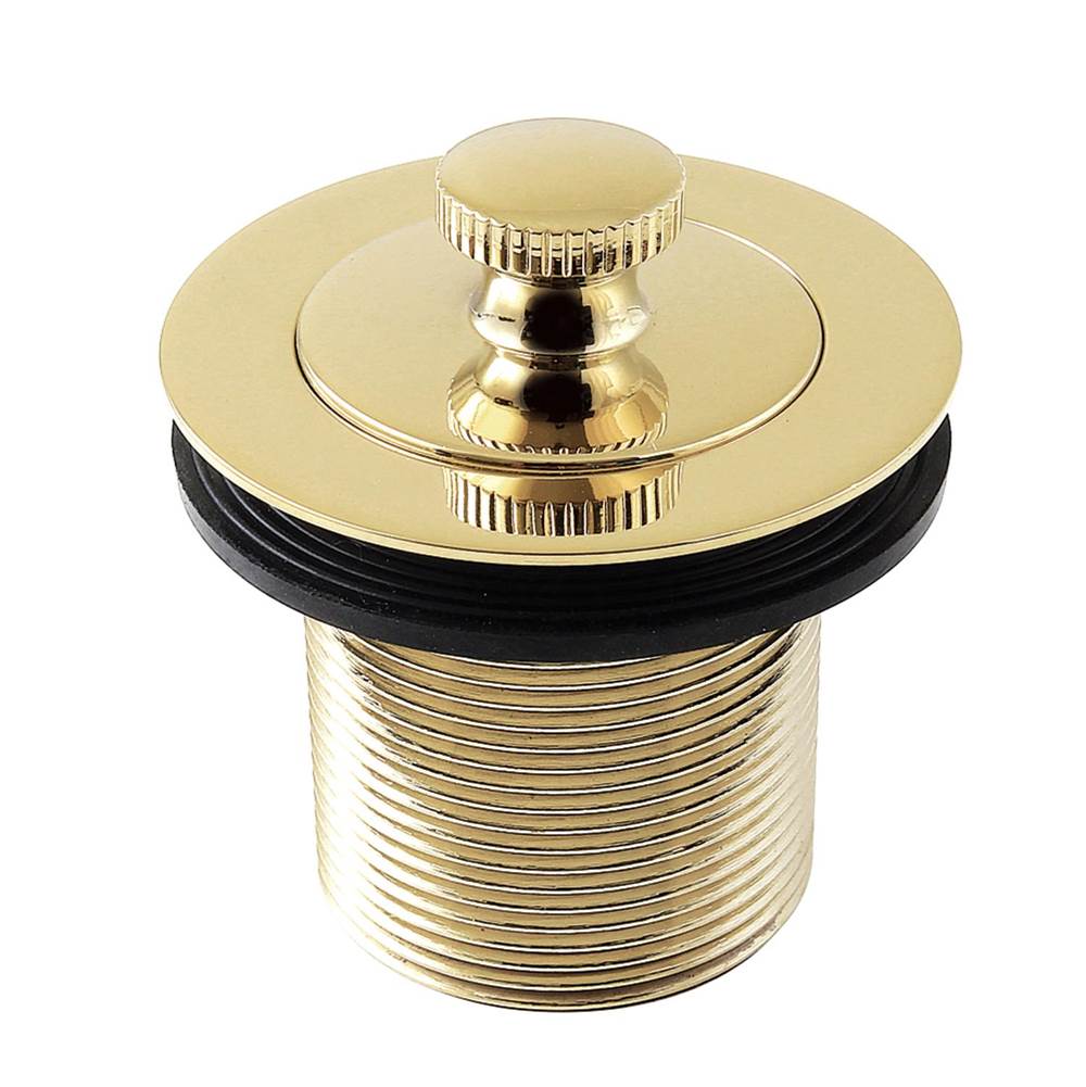 Kingston Brass Kingston Brass DLT17PB 1-1/2'' Lift and Turn Tub Drain with 1-3/4'' Body Thread, Polished Brass
