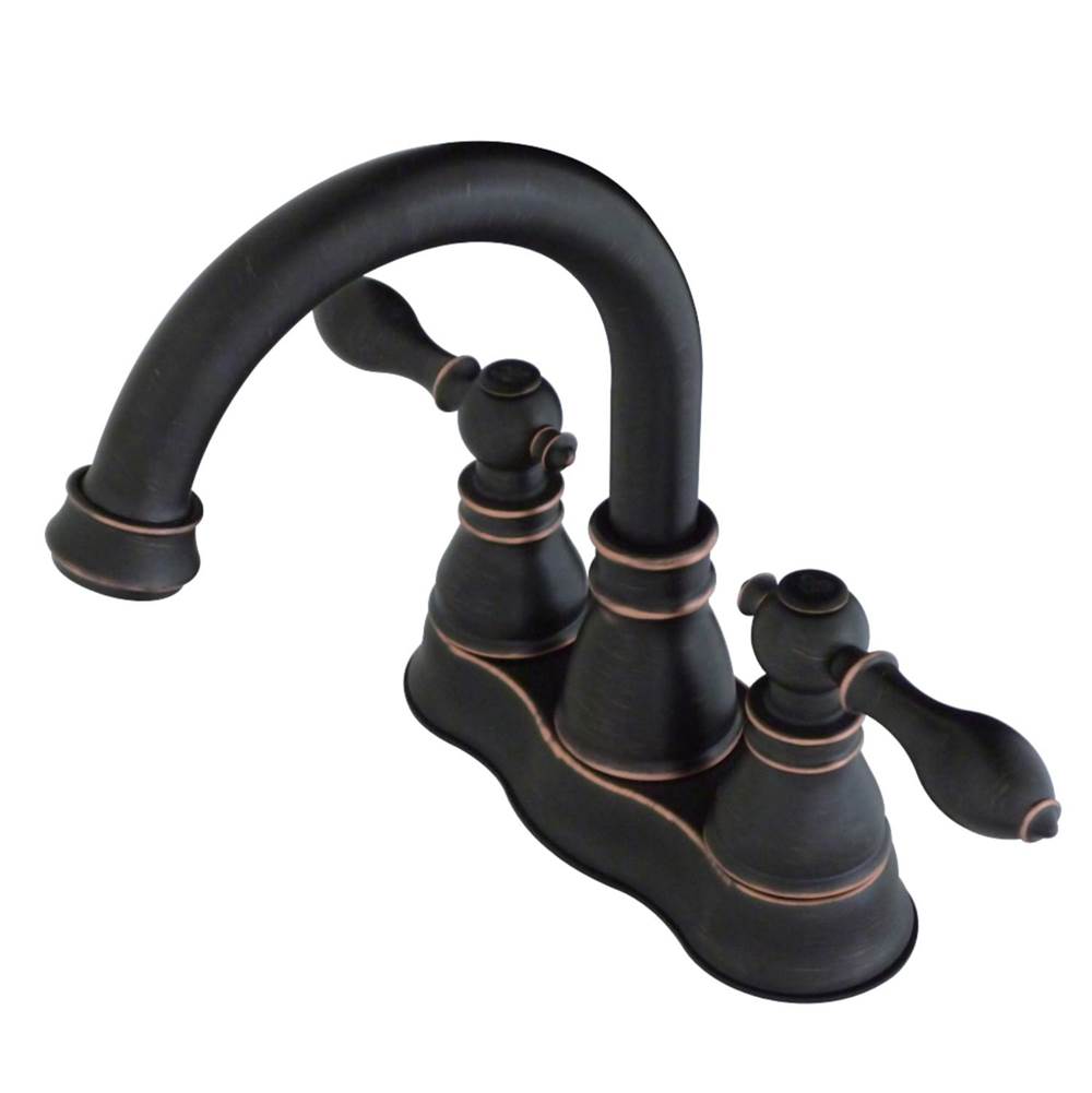 Kingston Brass Fauceture 4 in. Centerset Bathroom Faucet, Naples Bronze