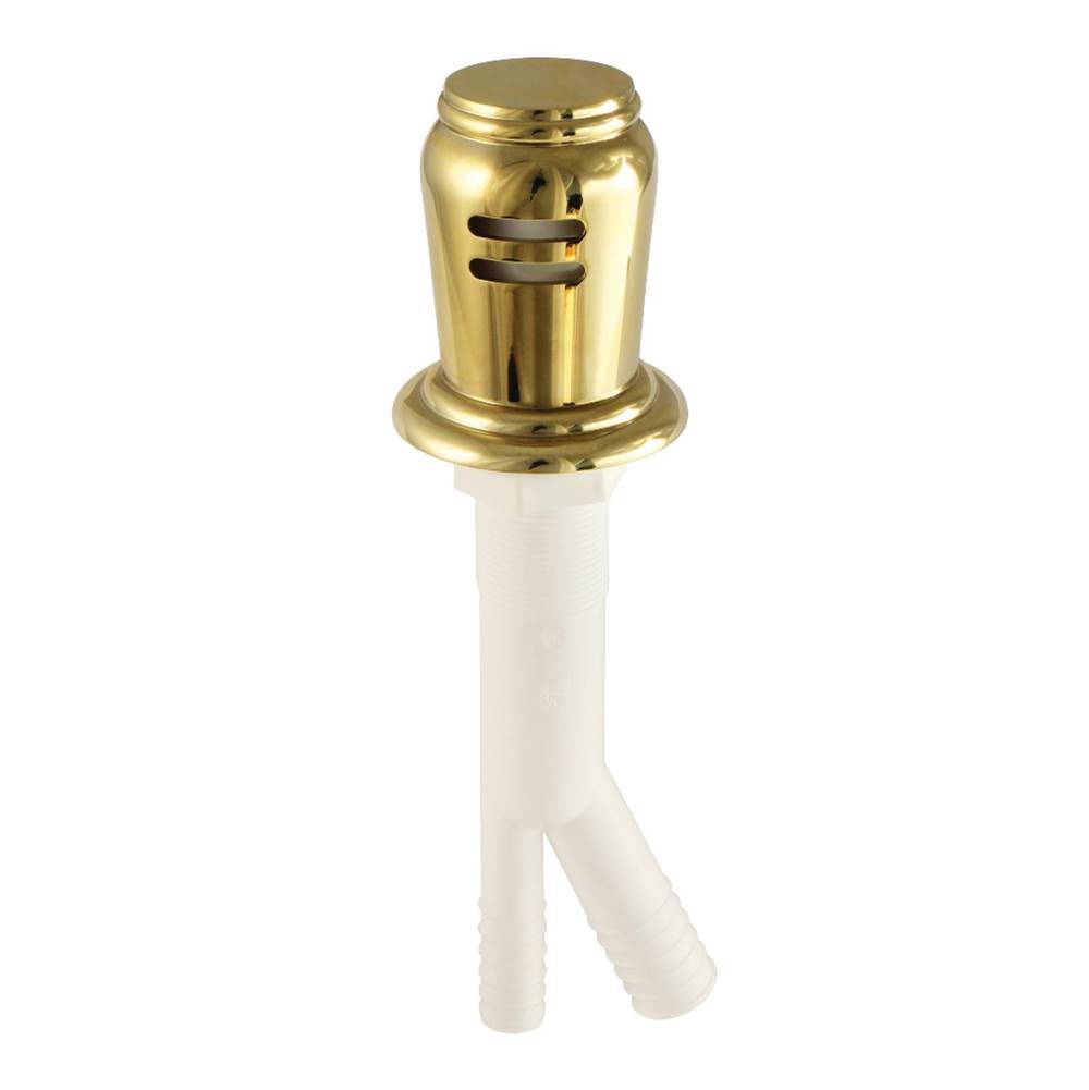 Kingston Brass Trimscape Dishwasher Air Gap, Polished Brass