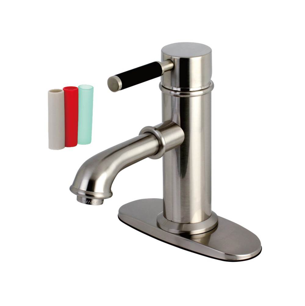 Kingston Brass Kaiser Single-Handle Bathroom Faucet, Brushed Nickel