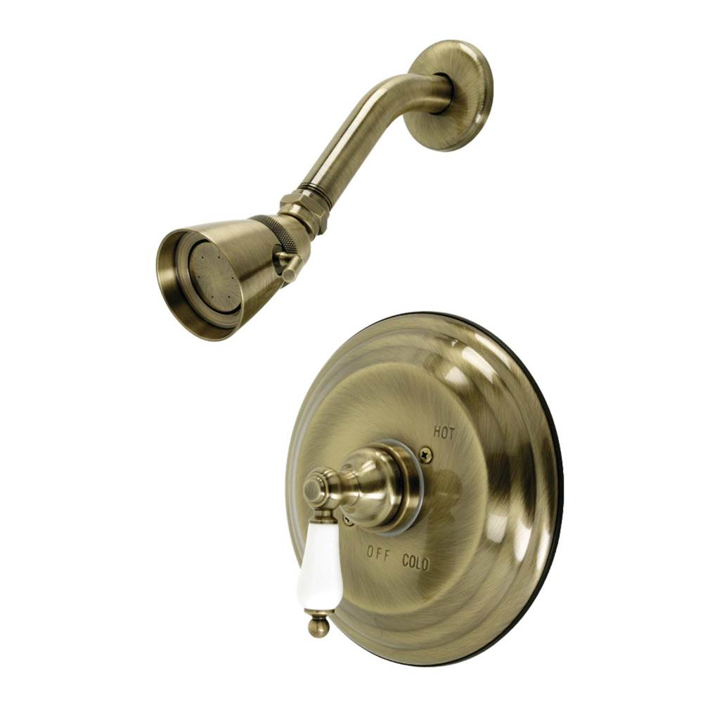 Kingston Brass Restoration Pressure Balanced Shower Faucet, Antique Brass