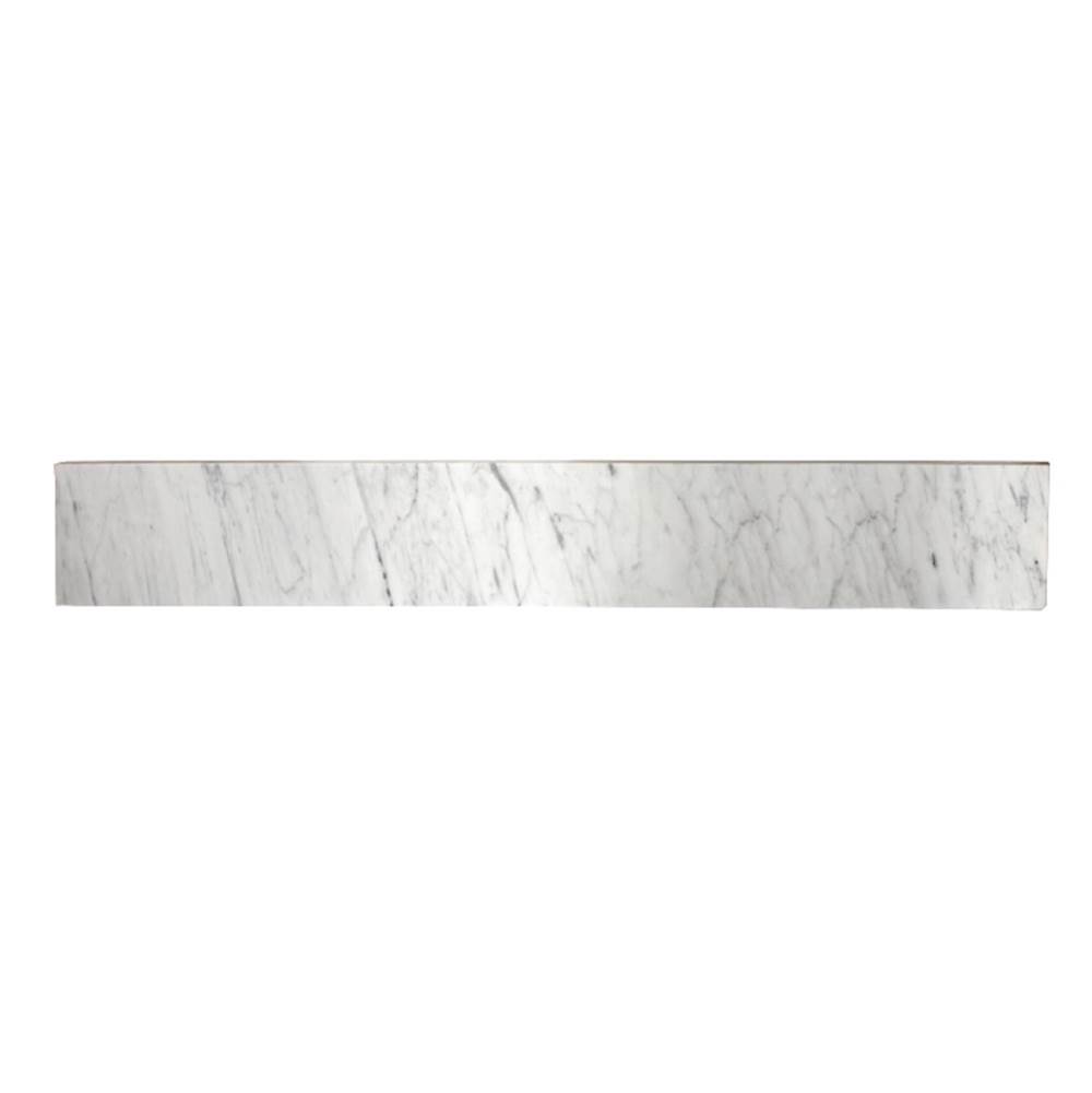 Kingston Brass Fauceture Templeton 36-Inch Carrara Marble Vanity Top Backsplash, Carrara White