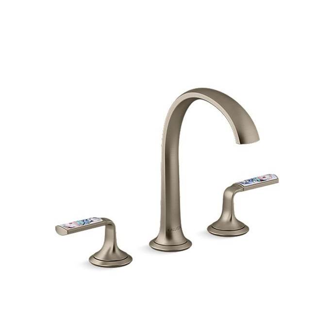 Kallista Script® Sink Faucet, Arch Spout, Spring Rain Lever Handles