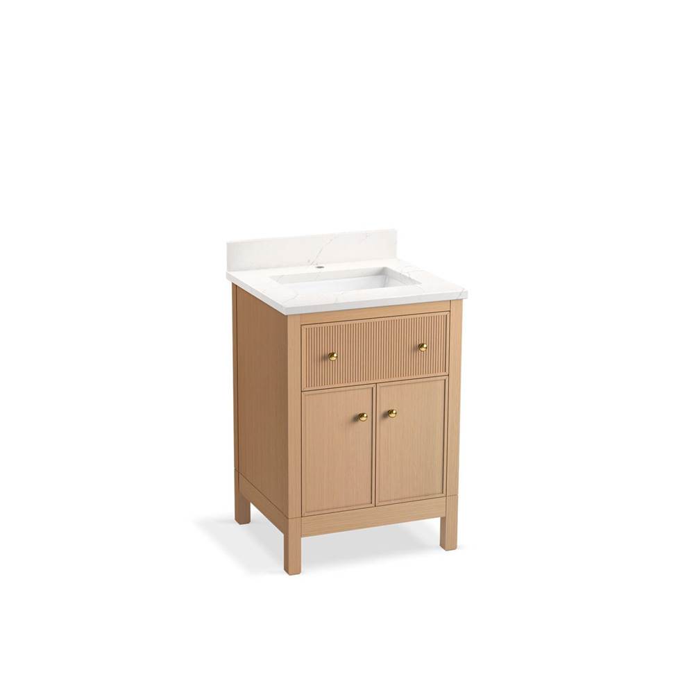 Kohler Malin™ by Studio McGee 24'' bathroom vanity cabinet with sink and quartz top
