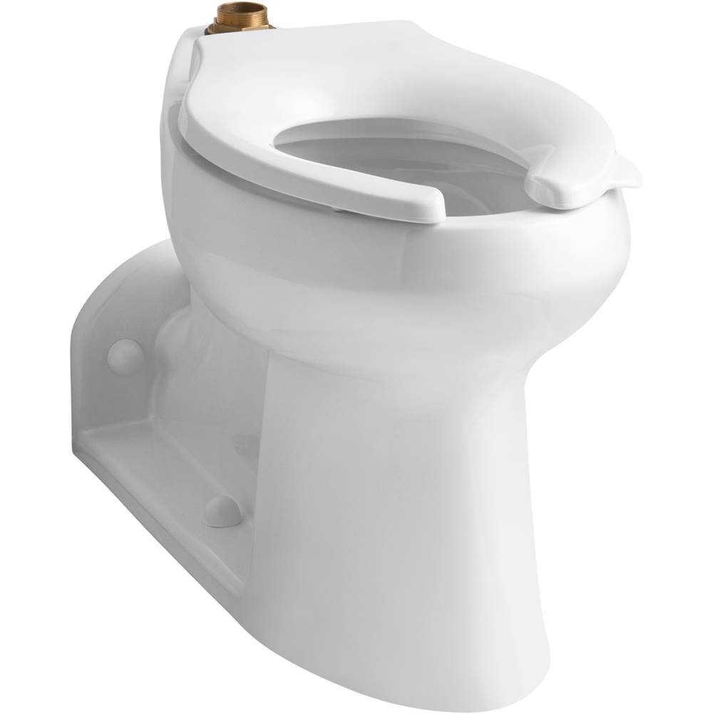 Kohler Anglesey™ Comfort Height® Floor-mounted top spud antimicrobial flushometer bowl