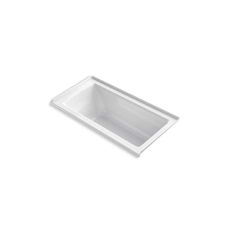 Kohler Archer® 60'' x 30'' alcove bath with integral flange and right-hand drain