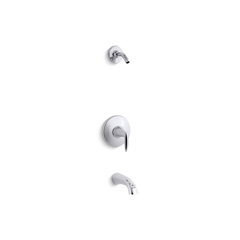 Kohler Alteo® Rite-Temp(R) bath and shower valve trim with lever handle and spout, less showerhead