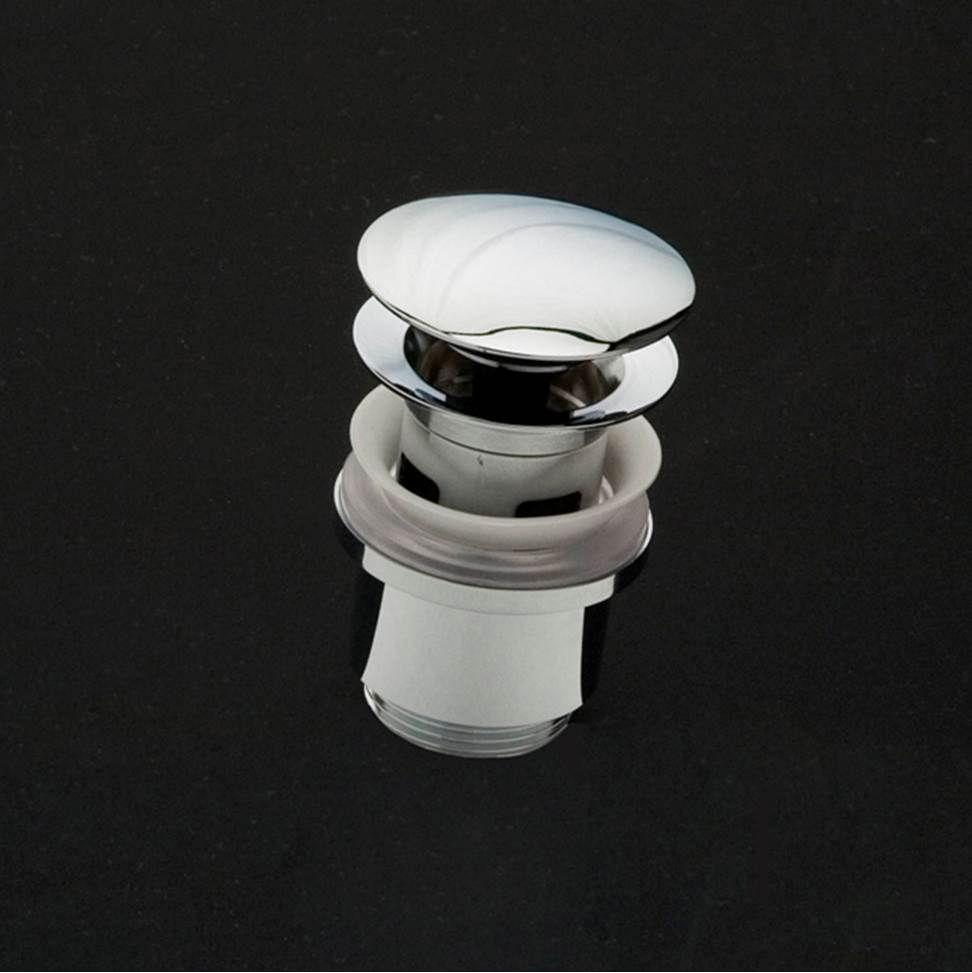 Lacava Click-clack drain for European lavatories, with round dome cover, with overflow holes. DIAM: 2 5/8''