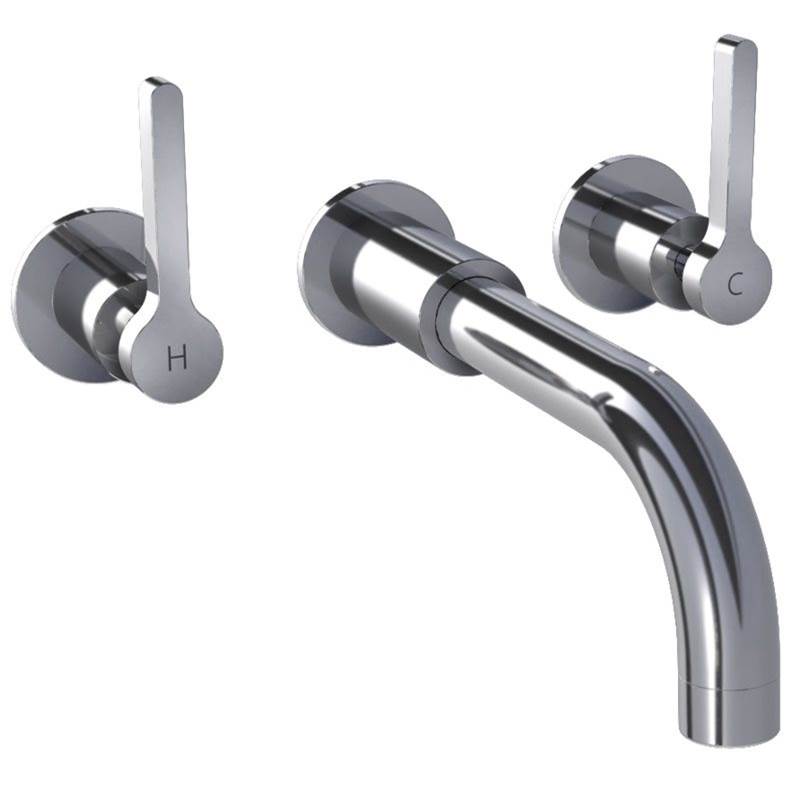 Lefroy Brooks Kafka Lever Wall Mounted Bath Filler Trim To Suit R1-4018 Rough, Polished Chrome