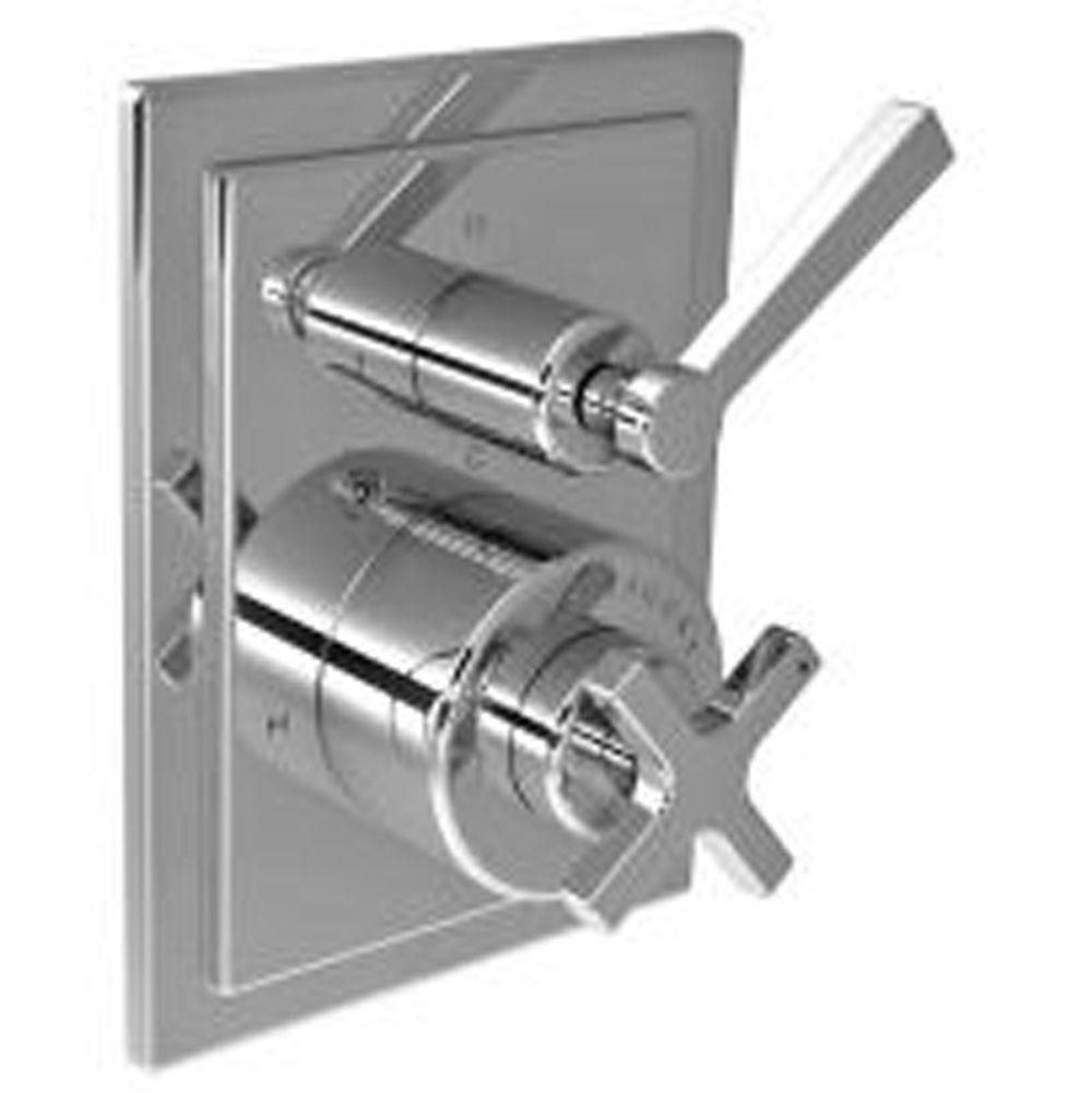Lefroy Brooks Mackintosh Pressure Balance Trim With Integrated Three-Way Diverter To Suit M1-4102 Rough, Polished Chrome