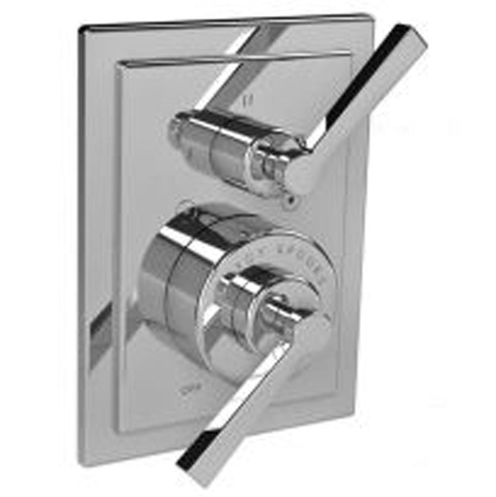 Lefroy Brooks Mackintosh Lever Pressure Balance Trim With Integrated Three-Way Diverter Trim To Suit M1-4102 Rough, Polished Chrome