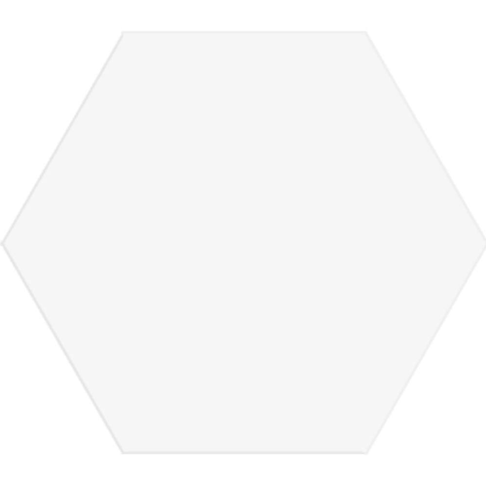 Marble Systems White Hexagon 8.25 Inch Matte
