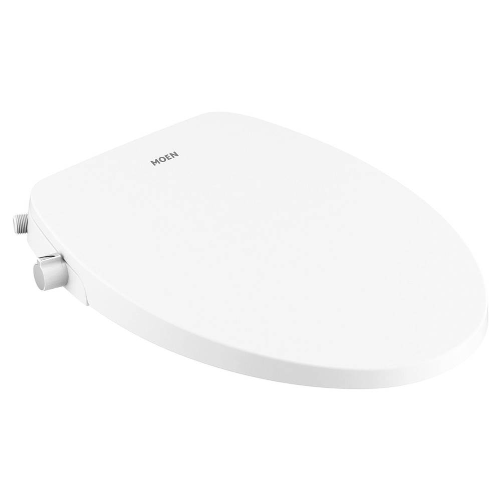 Moen 2-Series Standard Electric Add-On Bidet Toilet Seat for Elongated Toilets in White