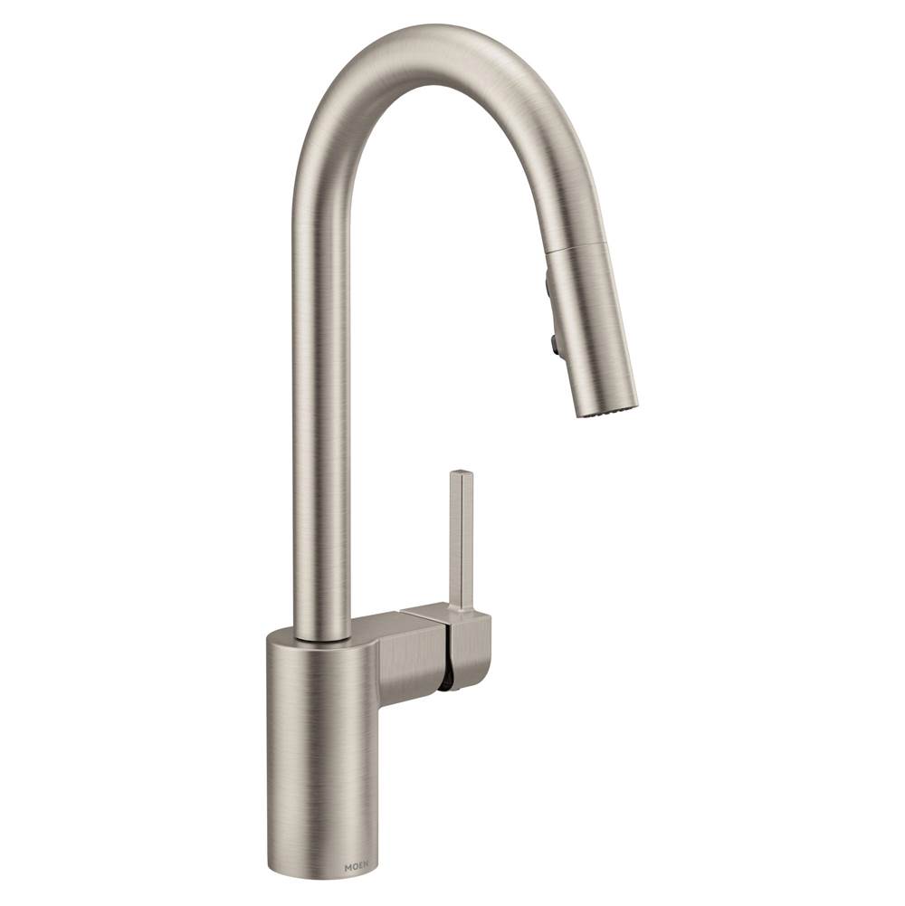 Moen Align One-Handle Modern Kitchen Pulldown Faucet with Reflex and Power Clean Spray Technology, Spot Resist Stainless