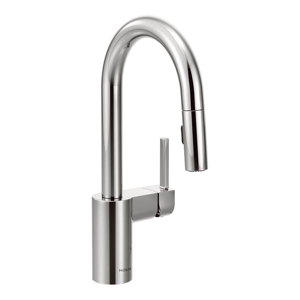 Moen Align One-Handle Pulldown Bar Faucet with Power Clean featuring Reflex, Chrome
