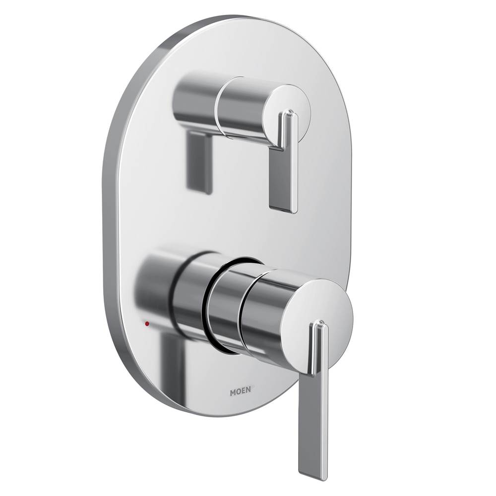 Moen Cia M-CORE 3-Series 2-Handle Shower Trim with Integrated Transfer Valve in Chrome (Valve Sold Separately)