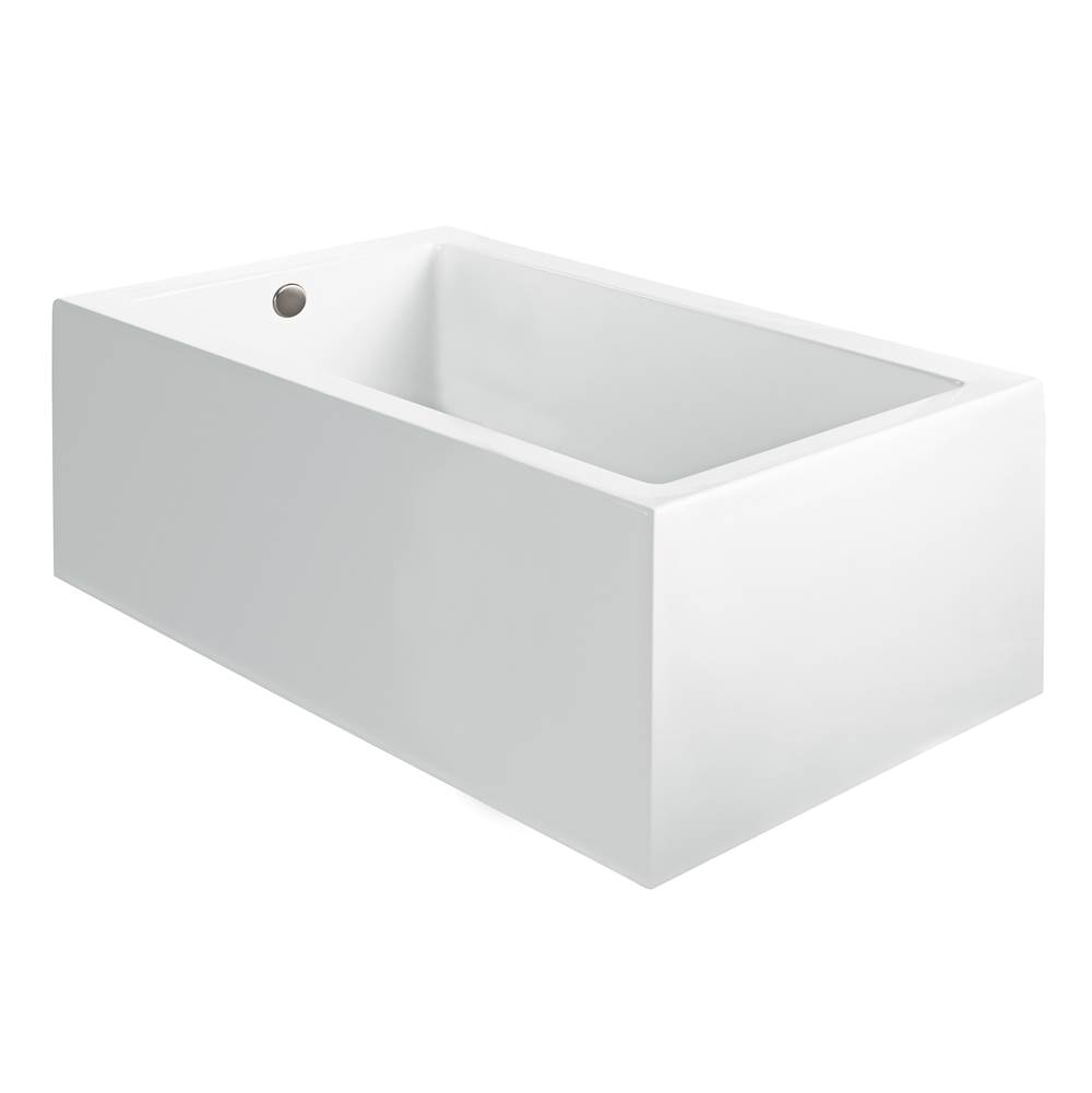 MTI Baths Andrea 21A Acrylic Cxl Sculpted 2 Side Air Bath - White (54X42.125)
