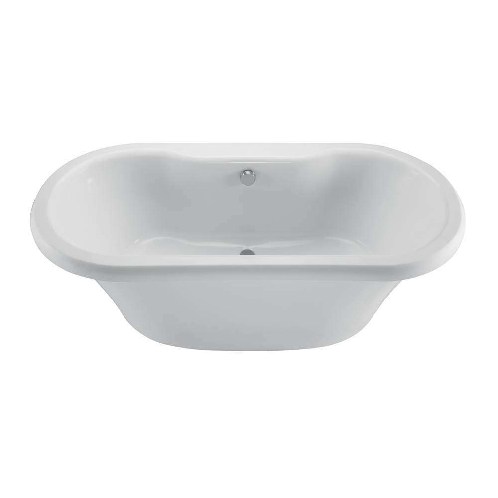 MTI Baths Melinda 8 Acrylic Cxl Freestanding Faucet Deck W/Pedestal Air Bath - White (66.5X35.5)