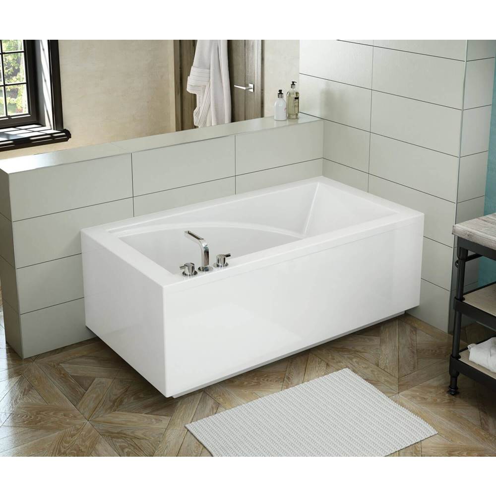 Maax ModulR 6032 (With Armrests) Acrylic Corner Right Right-Hand Drain Bathtub in White