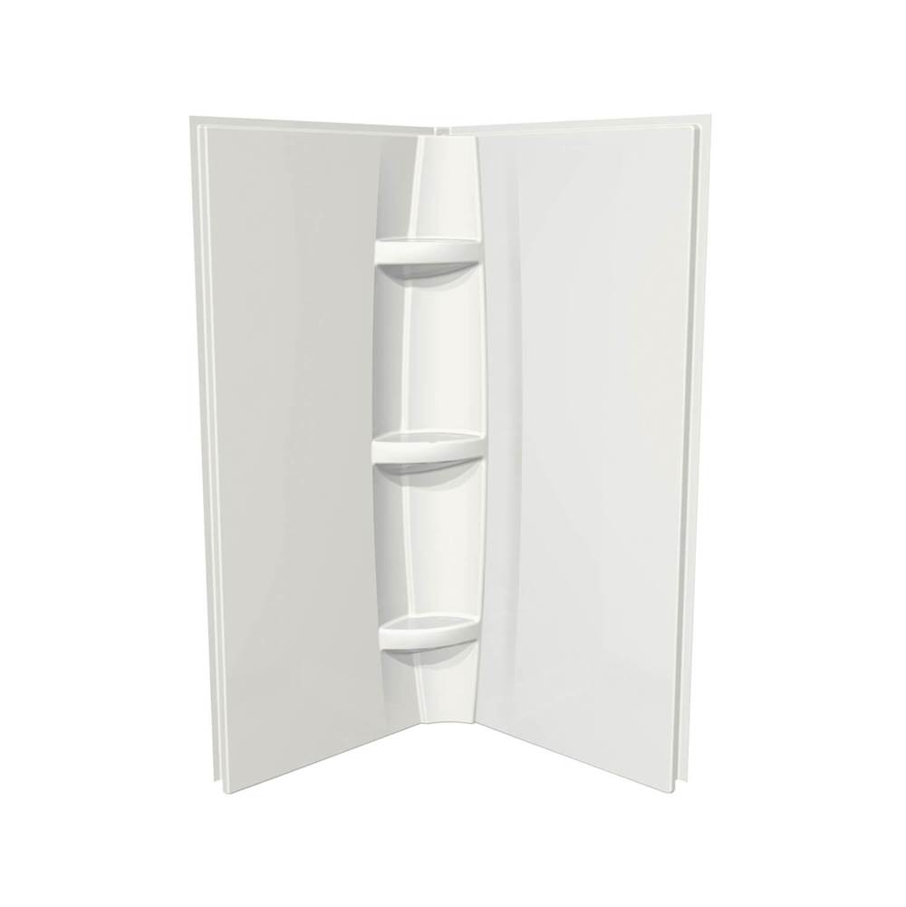 Maax 42 x 72 in. Acrylic Direct-to-Stud Two-Piece Shower Wall Kit in White